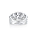 MICHAEL M Rings Orb Triple Row Ring