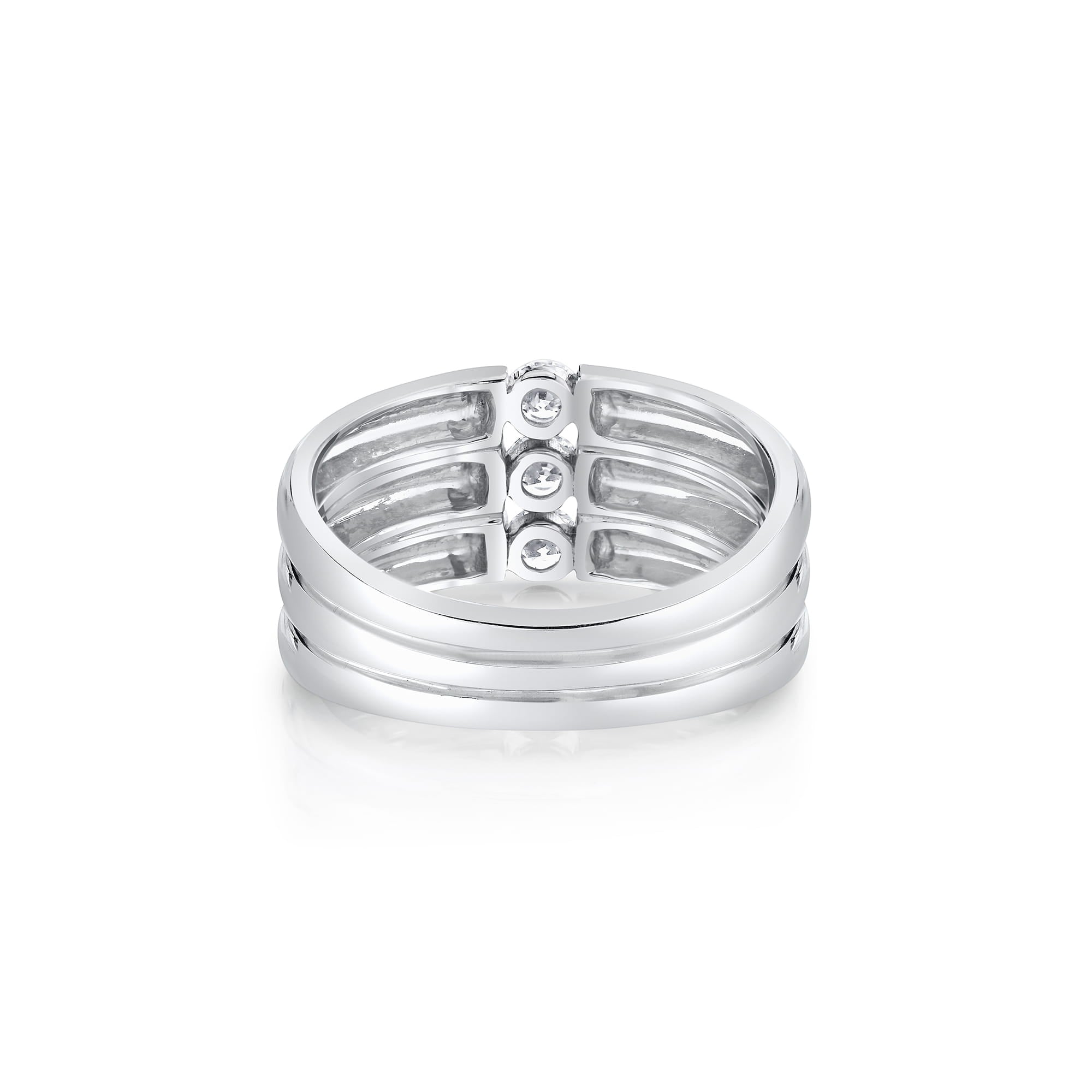 MICHAEL M Rings Orb Triple Row Ring