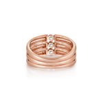 MICHAEL M Rings Orb Triple Row Ring