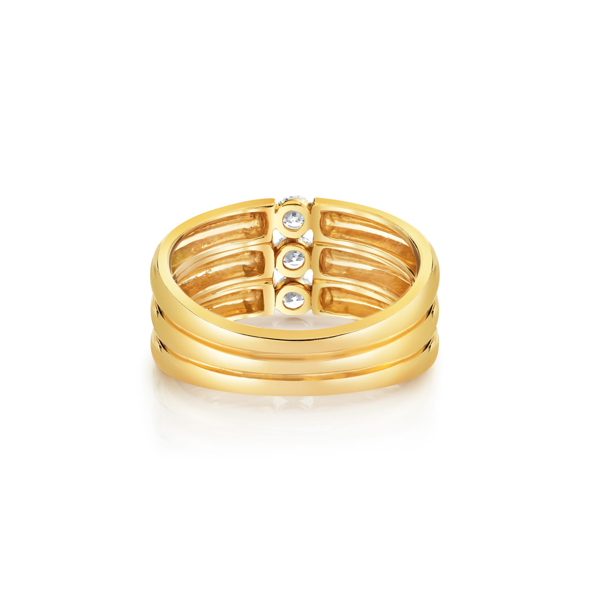 MICHAEL M Rings Orb Triple Row Ring