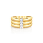 MICHAEL M Rings Orb Triple Row Ring