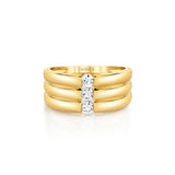 MICHAEL M Rings Orb Triple Row Ring