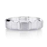 MICHAEL M Rings Platinum / 7 Men's Band MB120