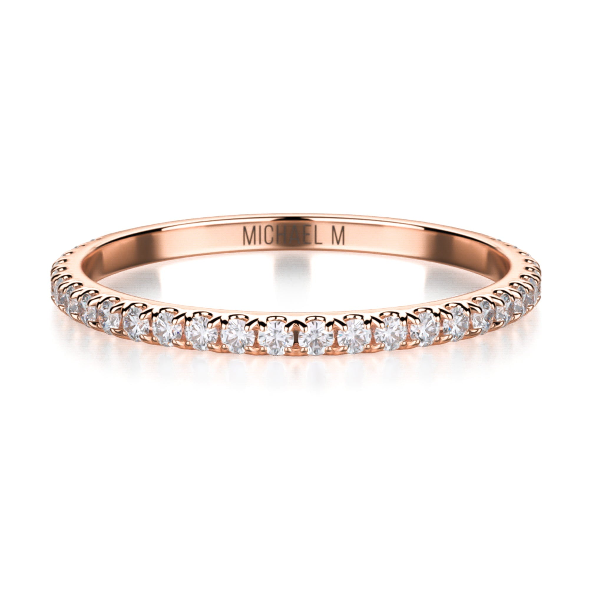 MICHAEL M Wedding Bands 18K Rose Gold Wedding band R706B R706B