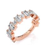 MICHAEL M Wedding Bands 18K Rose Gold Wedding Band R824B