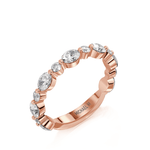 MICHAEL M Wedding Bands 18K Rose Gold Wedding Band R833B