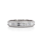 MICHAEL M Wedding Bands 18K White Gold / 4 Wedding Band R835B R835B