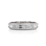 MICHAEL M Wedding Bands 18K White Gold / 4 Wedding Band R835B R835B