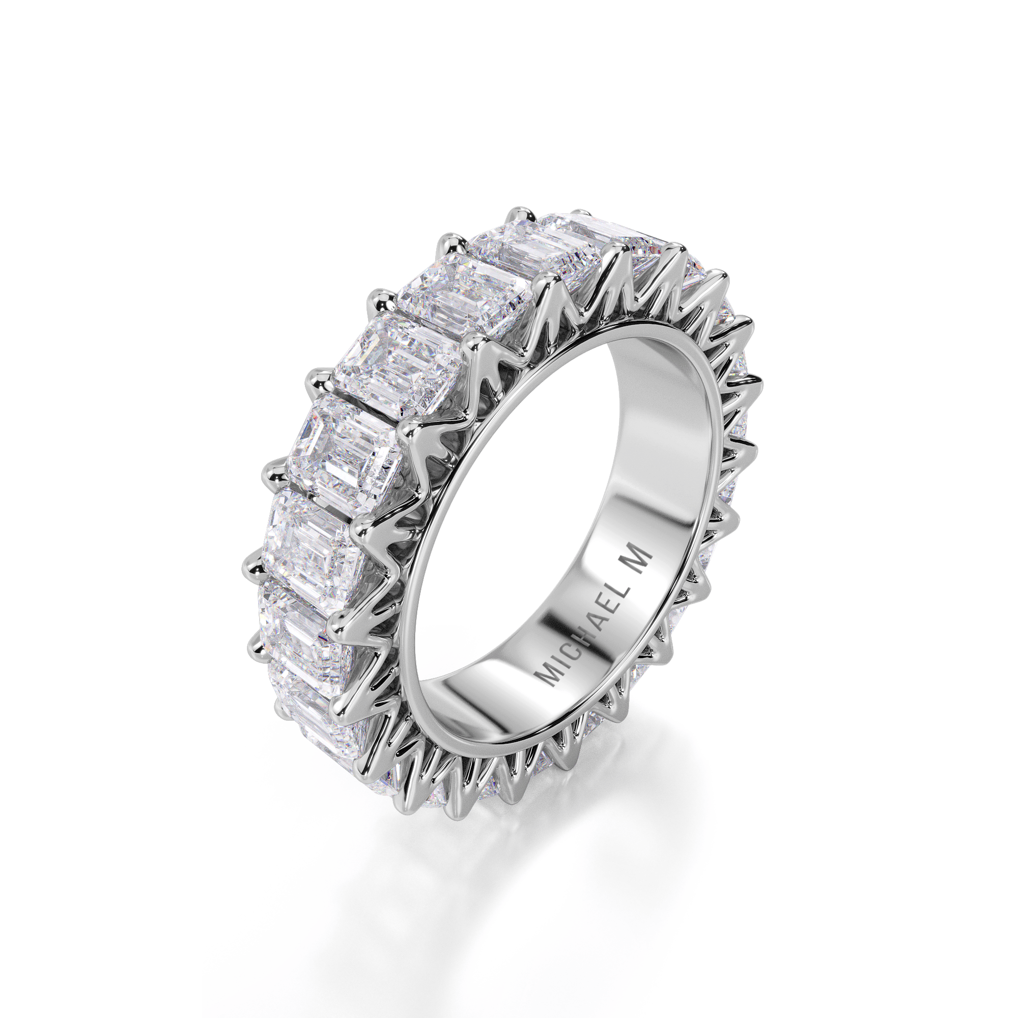 MICHAEL M Wedding Bands 18K White Gold Meksian B337 B337