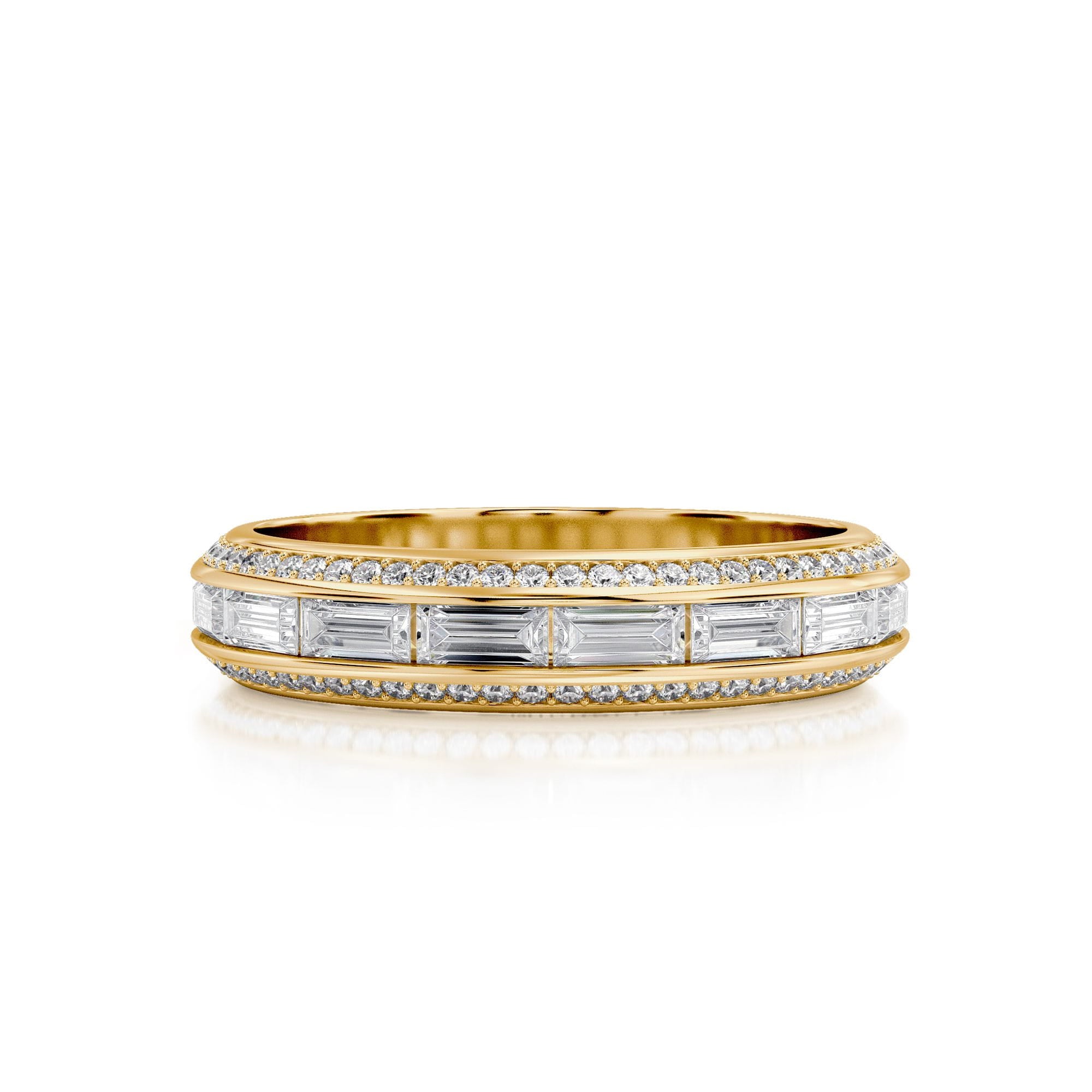 MICHAEL M Wedding Bands 18K Yellow Gold / 4 Wedding Band R835B R835B