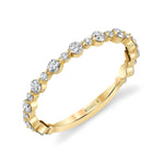 MICHAEL M Wedding Bands 18K Yellow Gold Classic Diamond Cluster Band B323
