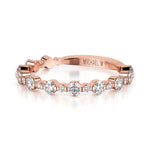MICHAEL M Wedding Bands Classic Diamond Cluster Band