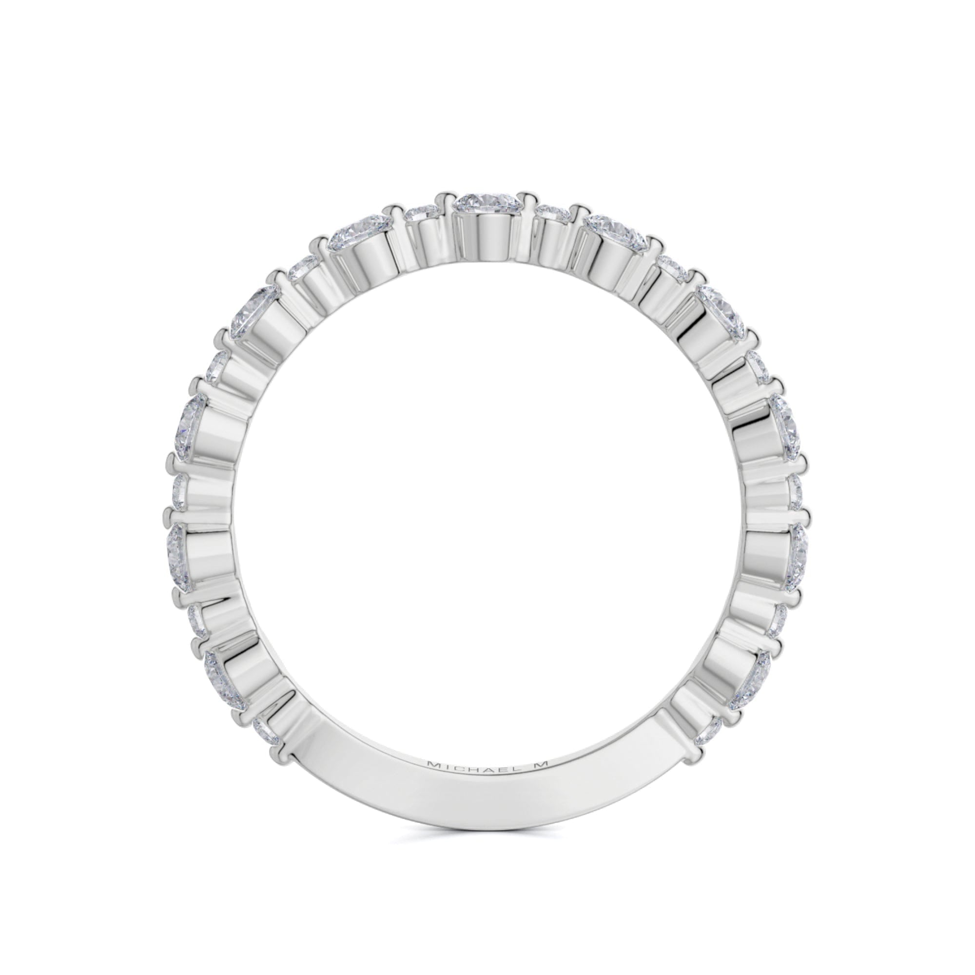 MICHAEL M Wedding Bands Classic Diamond Cluster Band