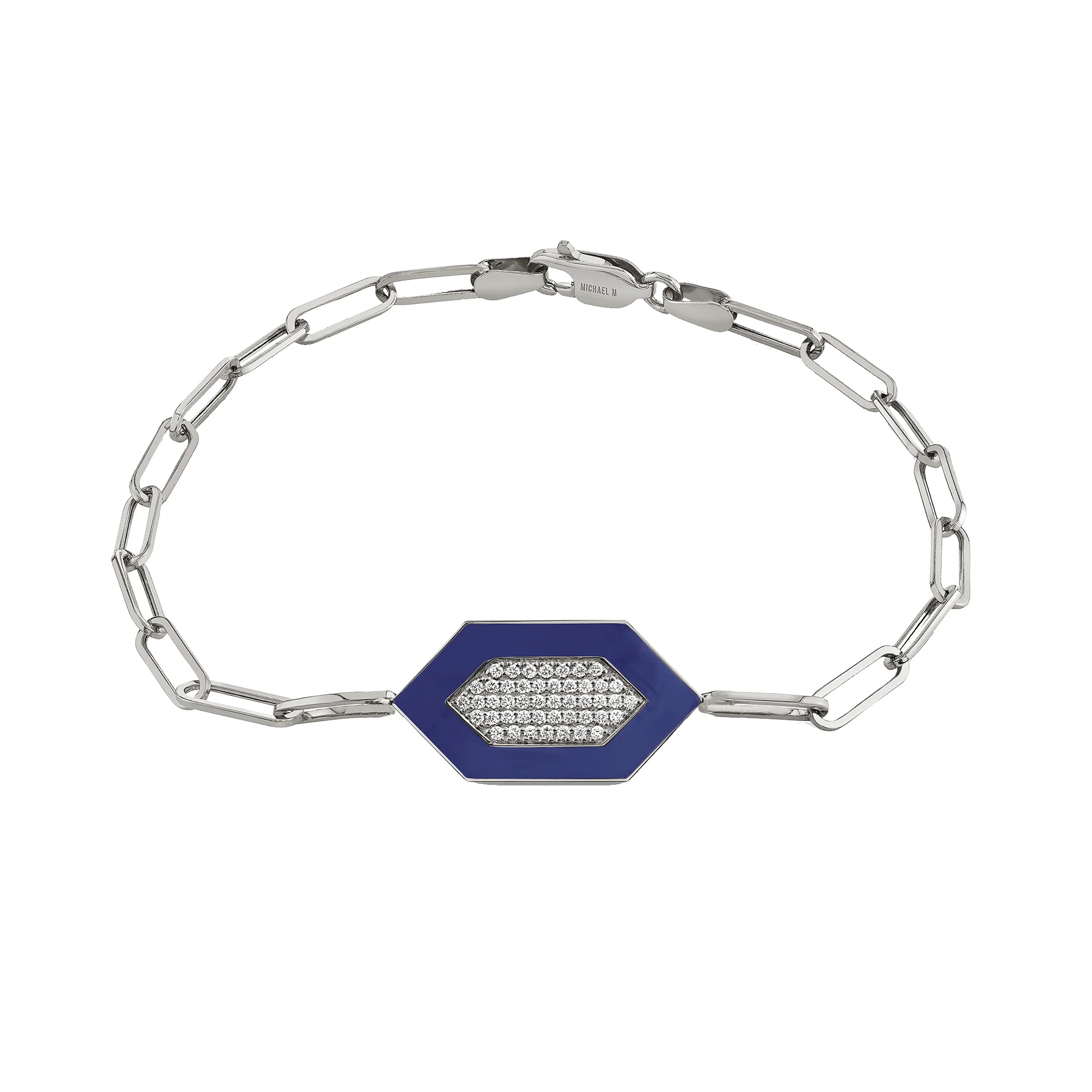 MICHAEL M Bracelet Chroma Pavé Hexagon Bracelet