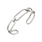 MICHAEL M Bracelets 14K White Gold / Small Endless Link Cuff BR516