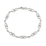 MICHAEL M Bracelets 14K White Gold / Small Streamlined Infinity Bracelet BR520