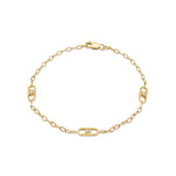 MICHAEL M Bracelets 14K Yellow Gold / Small Streamlined Bracelet BR351-6.5