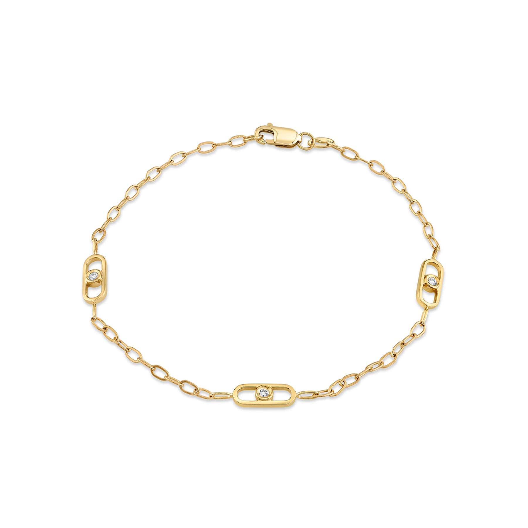MICHAEL M Bracelets 14K Yellow Gold / Small Streamlined Bracelet BR351-6.5