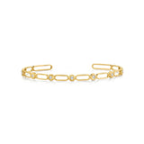 MICHAEL M Bracelets Connection Cuff Yellow/White Gold