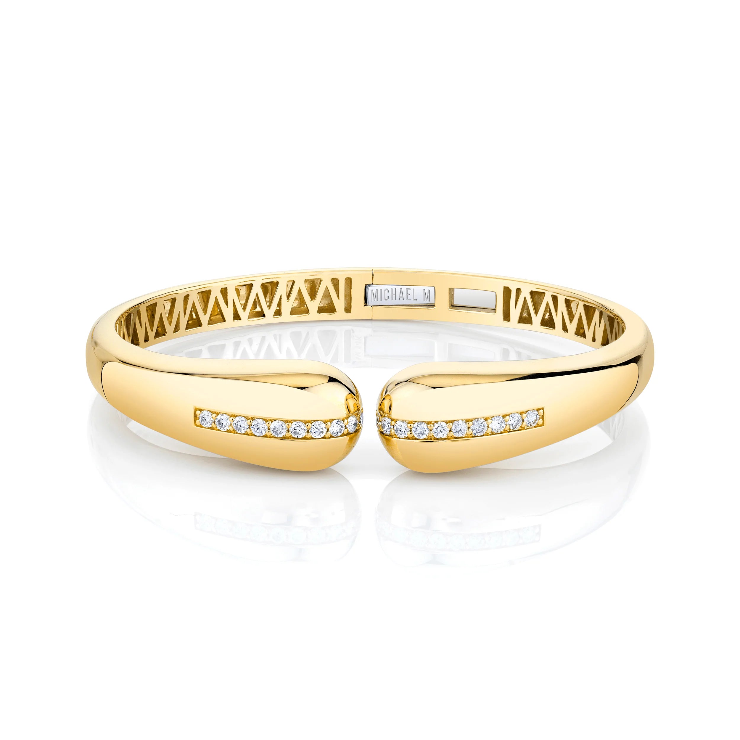 MICHAEL M Bracelets Orb Split Open Cuff