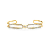 MICHAEL M Bracelets Pave Alignment Cuff