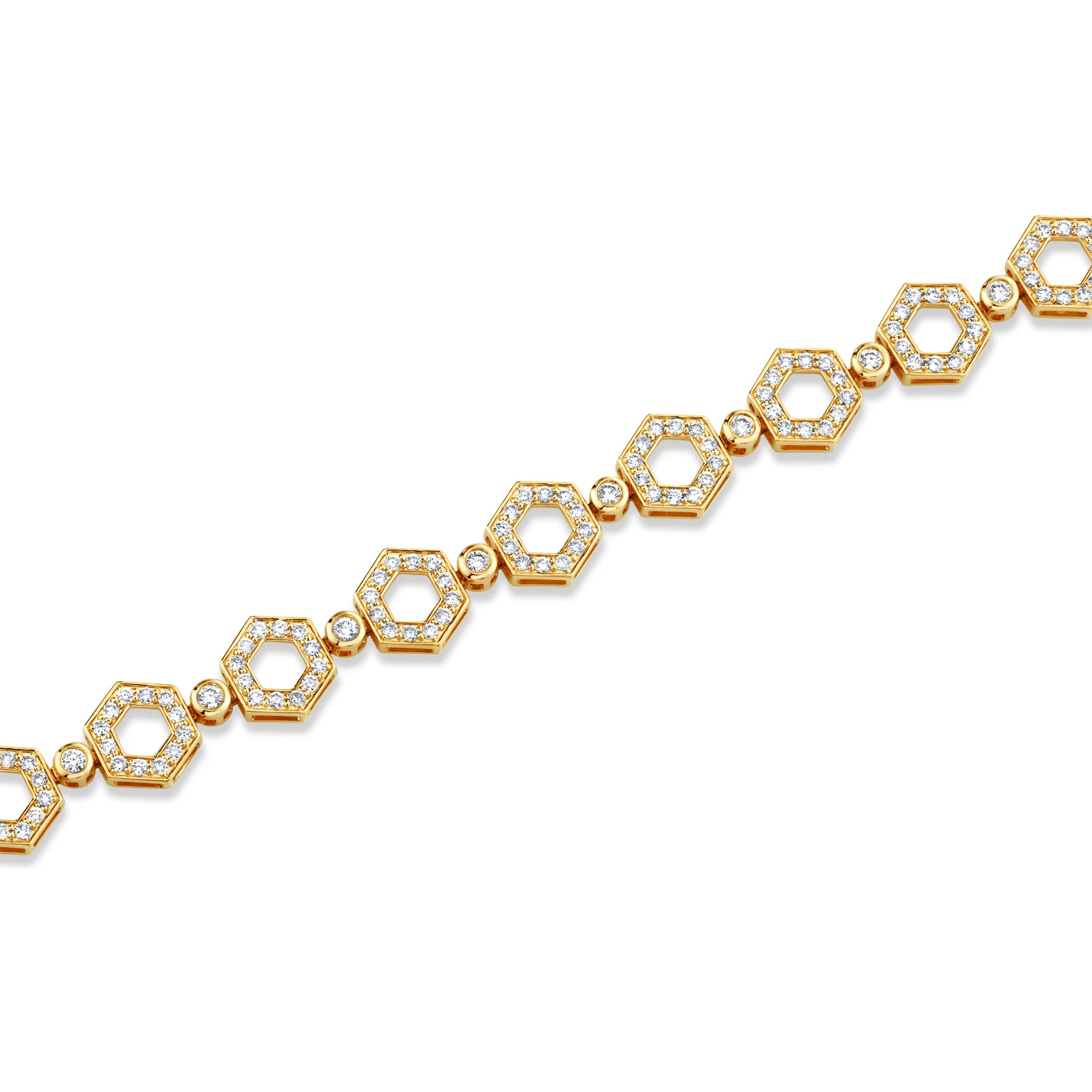 MICHAEL M Bracelets Pavé Hex Infinity Bracelet