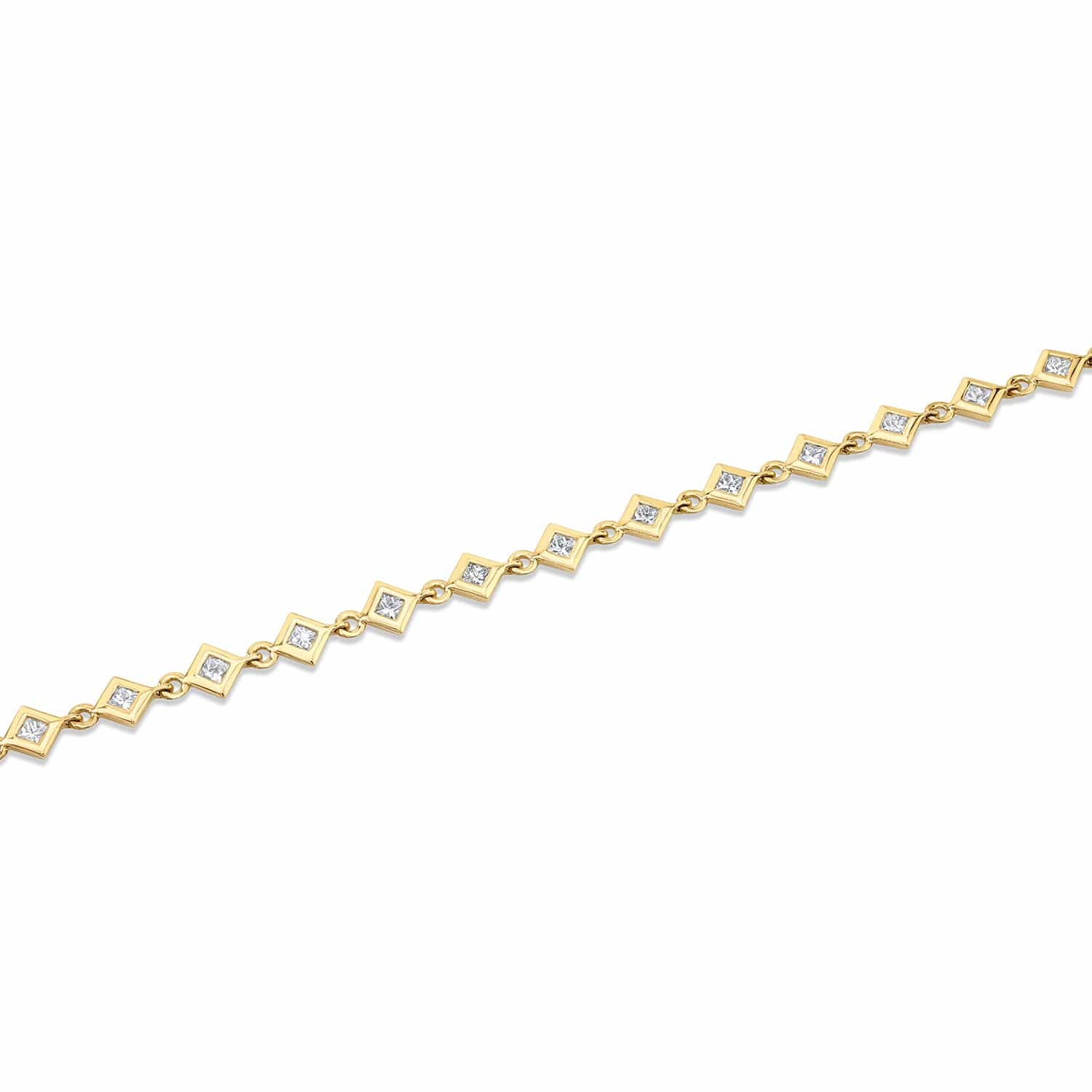 MICHAEL M Bracelets Princess Bezel Tennis Bracelet