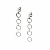 MICHAEL M Earrings 14K White Gold Cloud Drop Earrings ER385WG