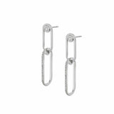 MICHAEL M Earrings 14K White Gold Pavé Couplet Earrings ER353PV
