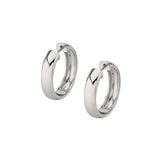 MICHAEL M Earrings 14K White Gold Signature 4mm Huggies ER443WG
