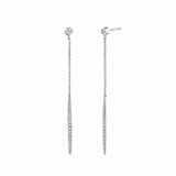 MICHAEL M Earrings 14K Yellow Gold Diamond Stud Linear Earrings ER275YG