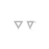 MICHAEL M Earrings 14K Yellow Gold Diamond Triangle Earrings ER280YG