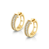 MICHAEL M Earrings 14K Yellow Gold Europa Hoops ER445