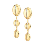 MICHAEL M Earrings 14K Yellow Gold Orb Split Drop Earrings ER526