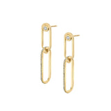 MICHAEL M Earrings 14K Yellow Gold Pavé Couplet Earrings ER353PV