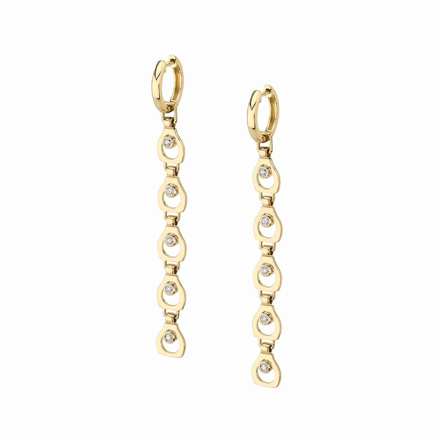 MICHAEL M Earrings 14K Yellow Gold Signature Drop Earrings ER433YG