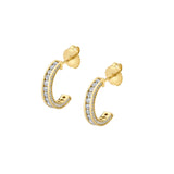 MICHAEL M Earrings 14K Yellow Gold Stella Huggie ER446