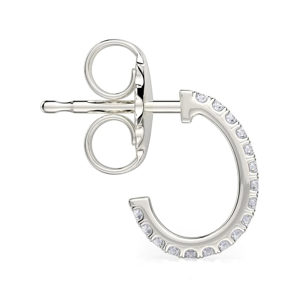 MICHAEL M Earrings Diamond Huggie Hoop Earrings