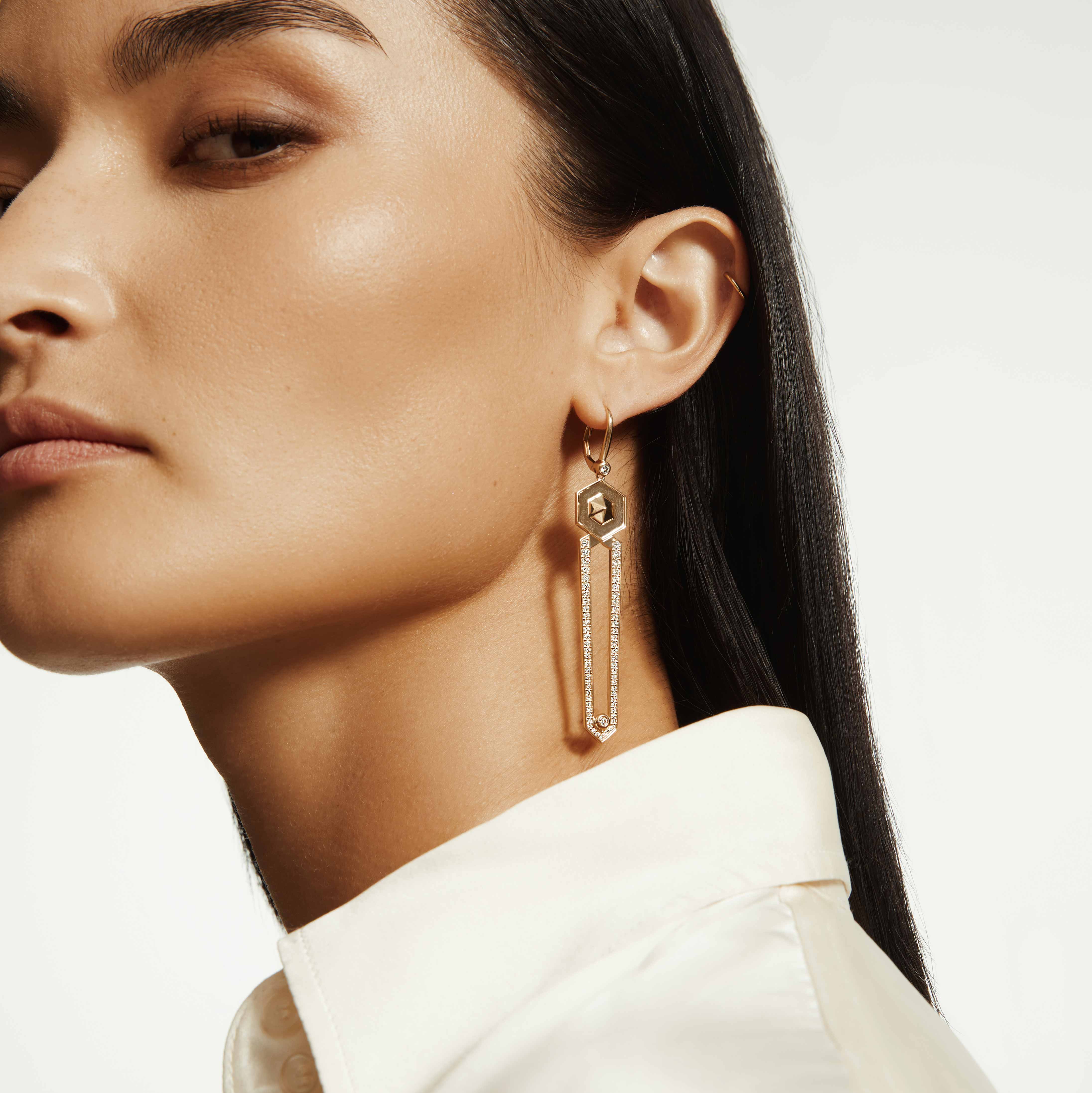 MICHAEL M Earrings Hex Dagger Earrings