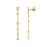 MICHAEL M Earrings Mixed Shape Bezel Tennis Earrings