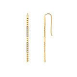 MICHAEL M Earrings Pavé Foundation Bar Earring