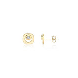 MICHAEL M Earrings Signature Stud White/Yellow Gold
