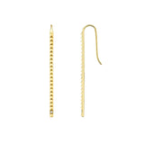 MICHAEL M Earrings Single Stone Foundation Bar Earring