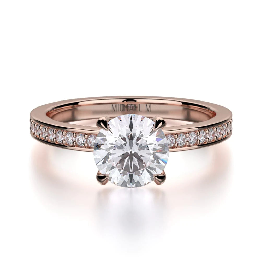 MICHAEL M Engagement Rings 18K Rose Gold Bold R726-1 R726-1RG