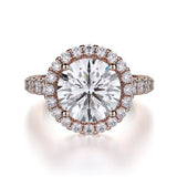 MICHAEL M Engagement Rings 18K Rose Gold Europa R320L-3 R320L-3RG