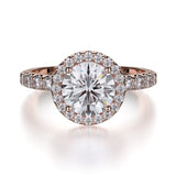 MICHAEL M Engagement Rings 18K Rose Gold Europa R494-1 R494-1RG