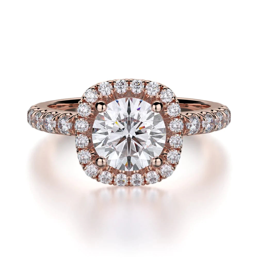 MICHAEL M Engagement Rings 18K Rose Gold Europa R536-1 R536-1RG