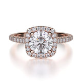 MICHAEL M Engagement Rings 18K Rose Gold Europa R539S-1 R539S-1RG