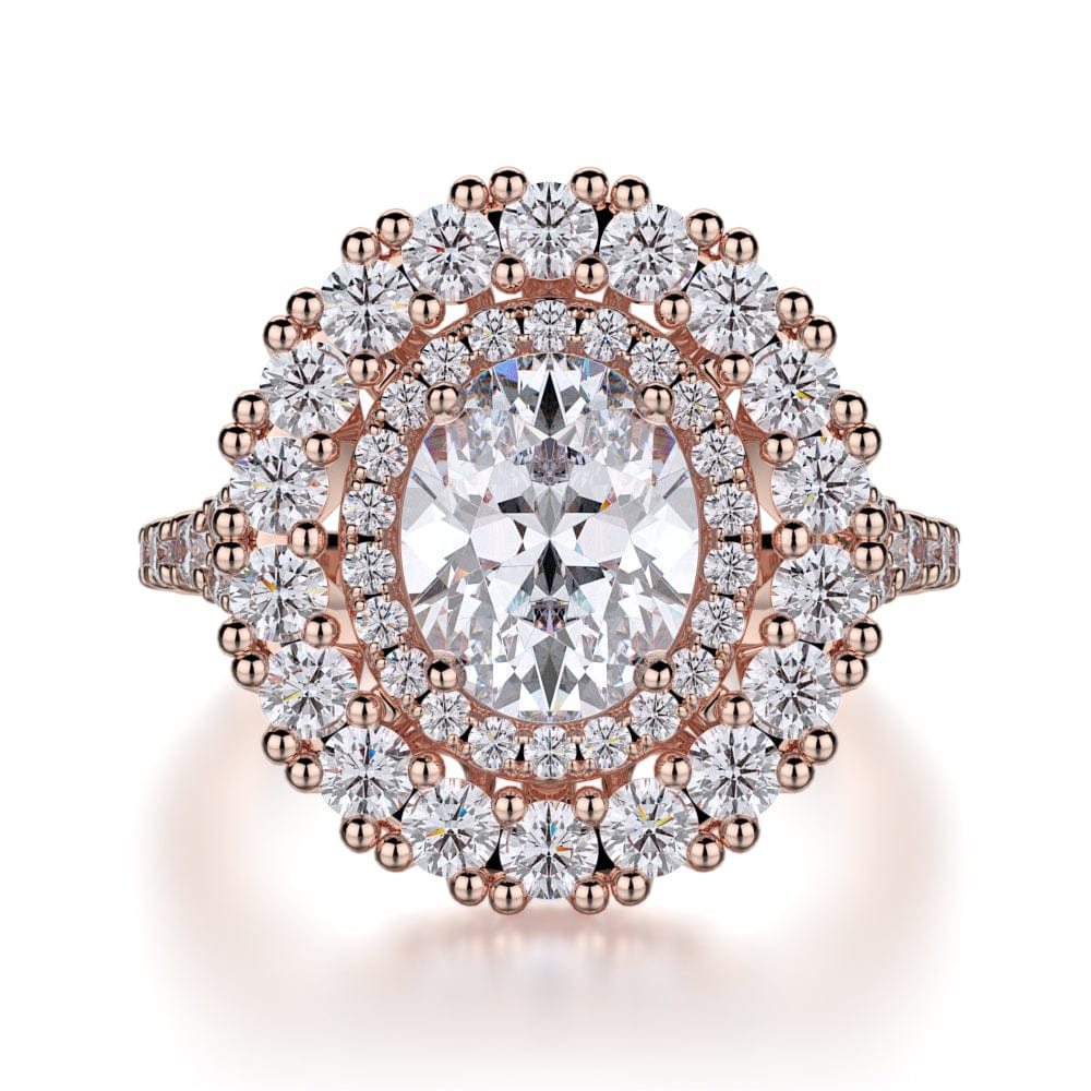 MICHAEL M Engagement Rings 18K Rose Gold Europa R718-2 R718-2RG