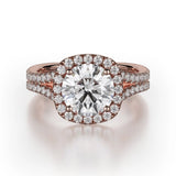 MICHAEL M Engagement Rings 18K Rose Gold Europa R783-2